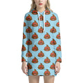 Lovely Poop Pattern Print Pullover Hoodie Dress