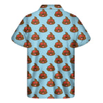 Lovely Poop Pattern Print Men's Short Sleeve Shirt