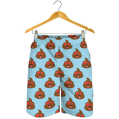 Lovely Poop Pattern Print Men's Shorts