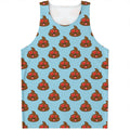 Lovely Poop Pattern Print Men's Tank Top