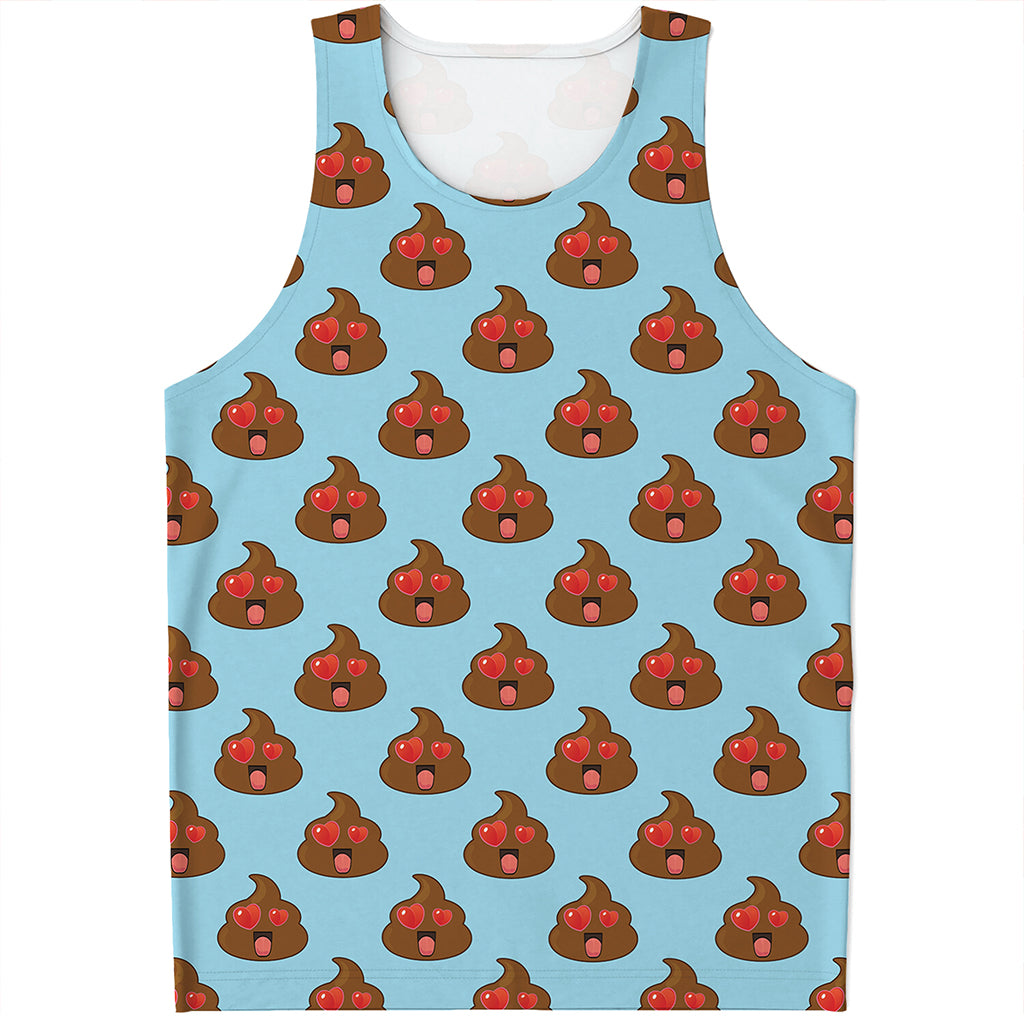 Lovely Poop Pattern Print Men's Tank Top