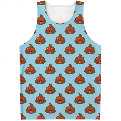 Lovely Poop Pattern Print Men's Tank Top