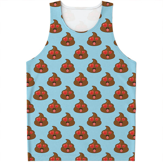 Lovely Poop Pattern Print Men's Tank Top