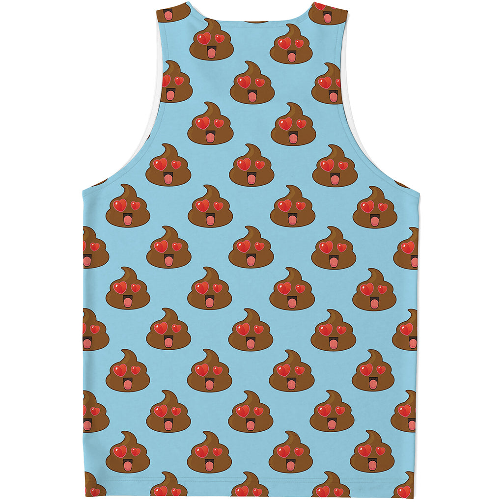 Lovely Poop Pattern Print Men's Tank Top