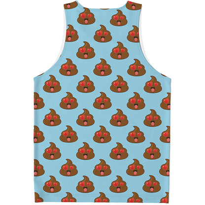 Lovely Poop Pattern Print Men's Tank Top