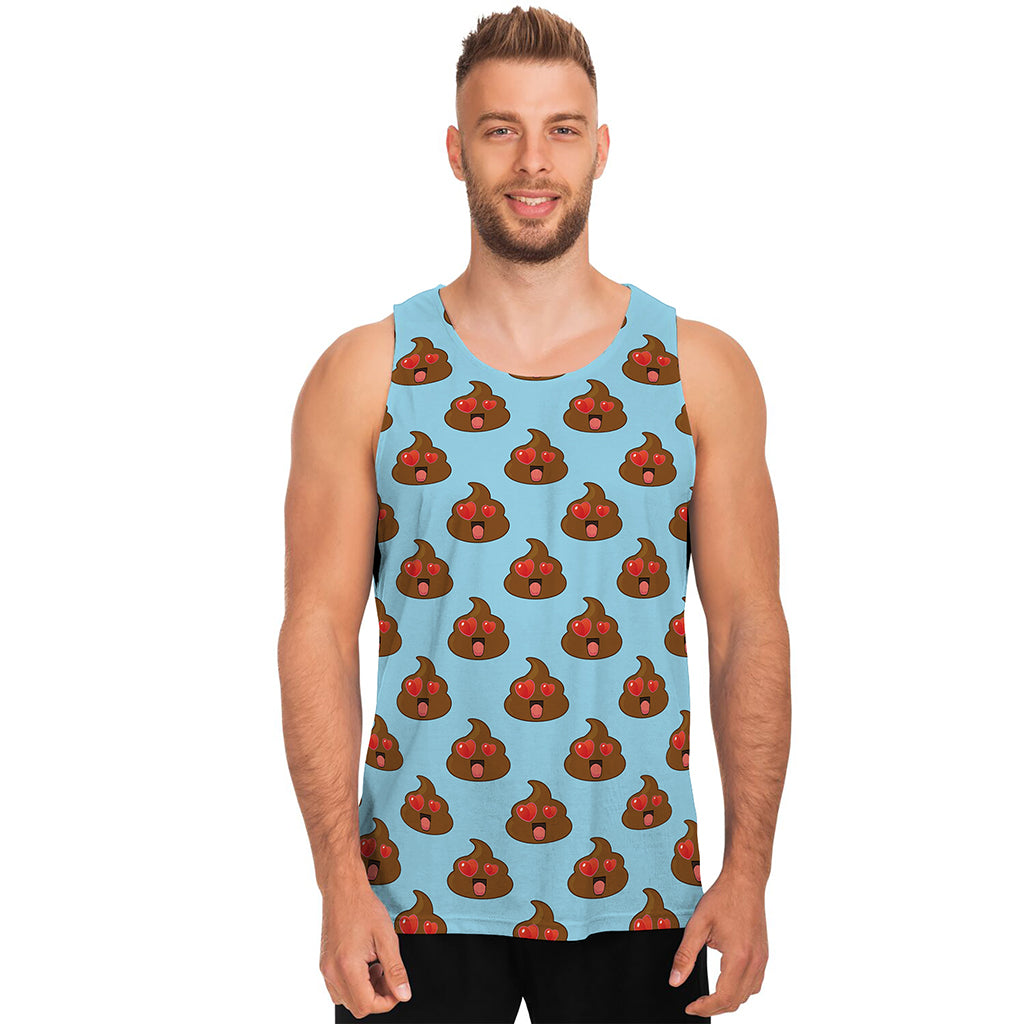 Lovely Poop Pattern Print Men's Tank Top