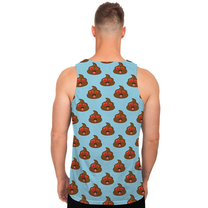 Lovely Poop Pattern Print Men's Tank Top