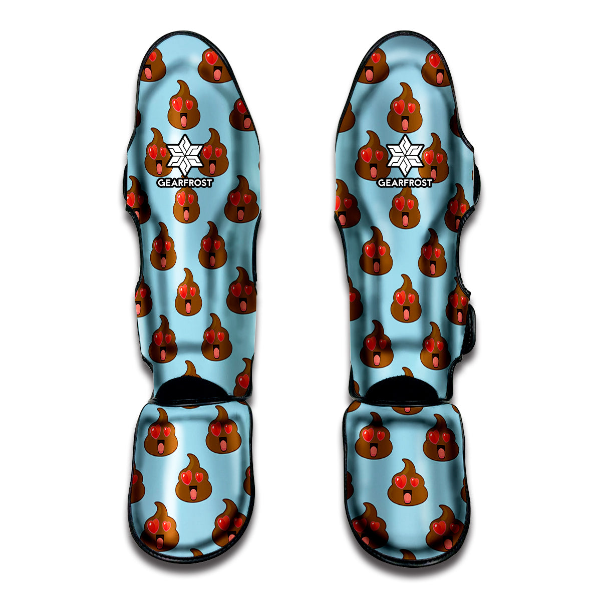 Lovely Poop Pattern Print Muay Thai Shin Guard