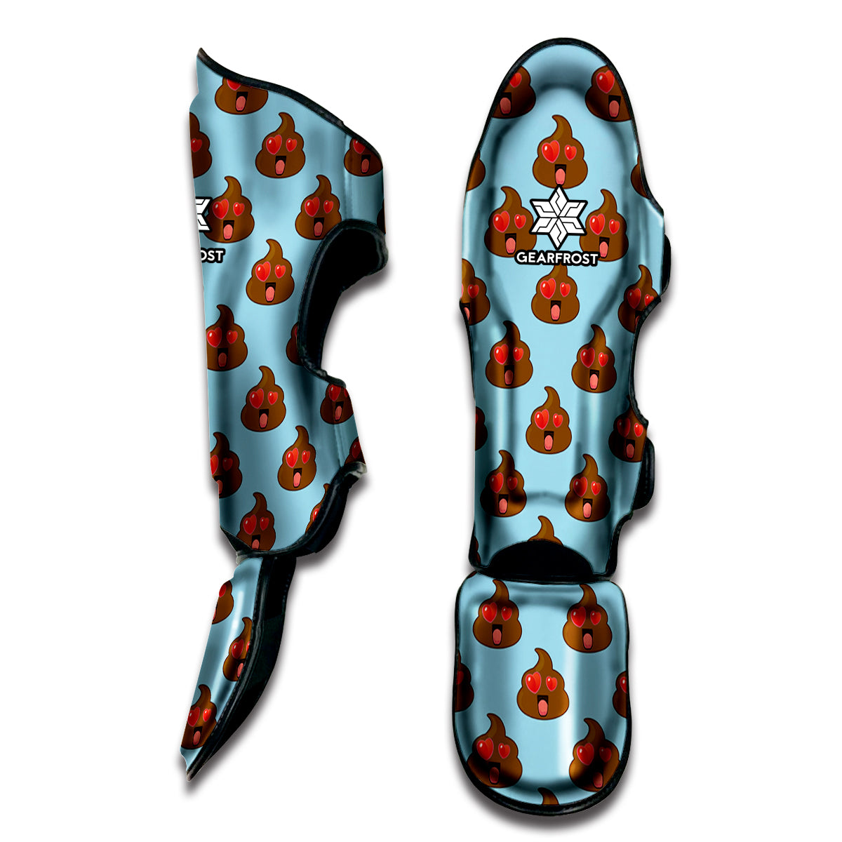 Lovely Poop Pattern Print Muay Thai Shin Guard