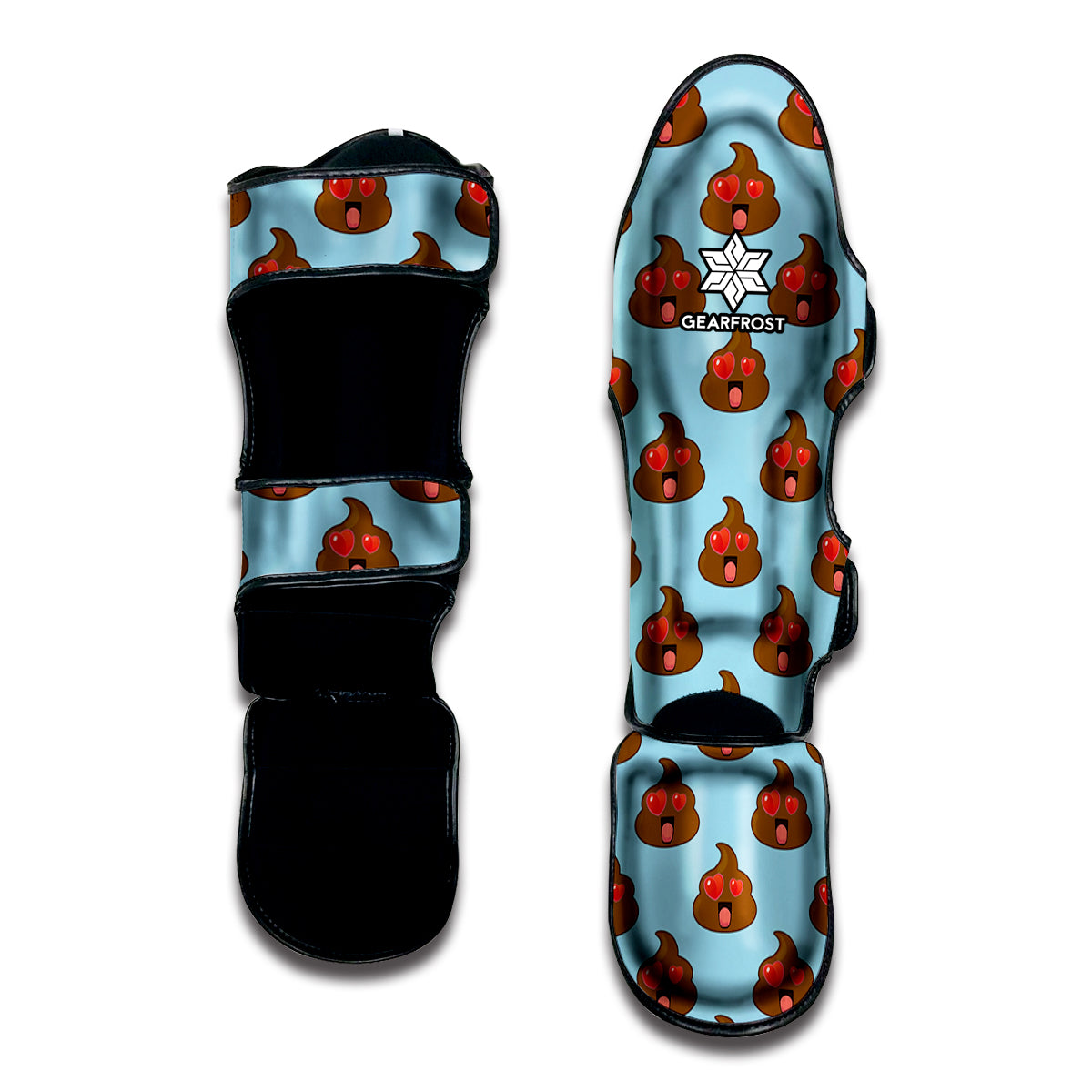 Lovely Poop Pattern Print Muay Thai Shin Guard