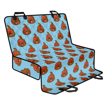 Lovely Poop Pattern Print Pet Car Back Seat Cover