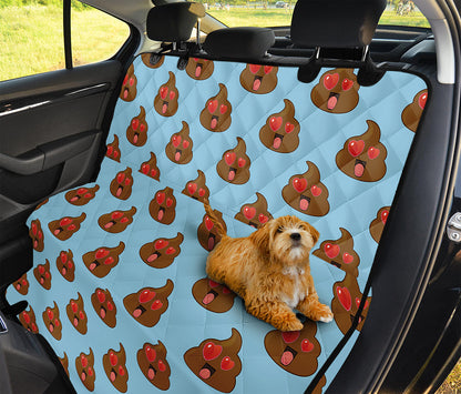 Lovely Poop Pattern Print Pet Car Back Seat Cover