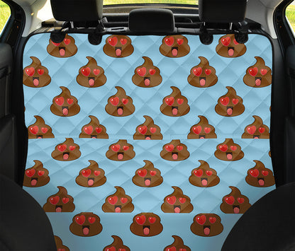 Lovely Poop Pattern Print Pet Car Back Seat Cover