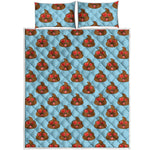 Lovely Poop Pattern Print Quilt Bed Set