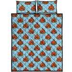 Lovely Poop Pattern Print Quilt Bed Set