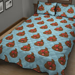 Lovely Poop Pattern Print Quilt Bed Set