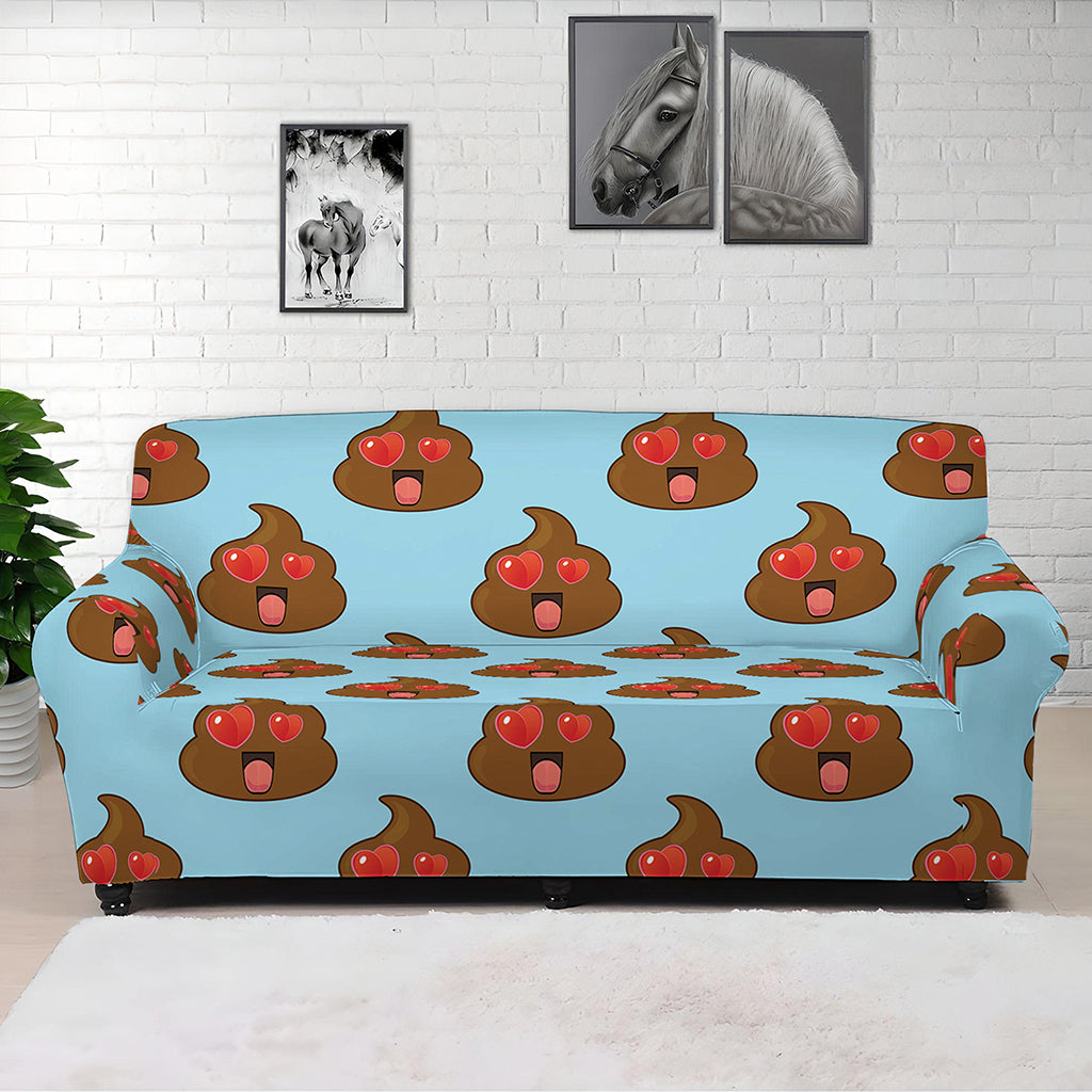 Lovely Poop Pattern Print Sofa Cover