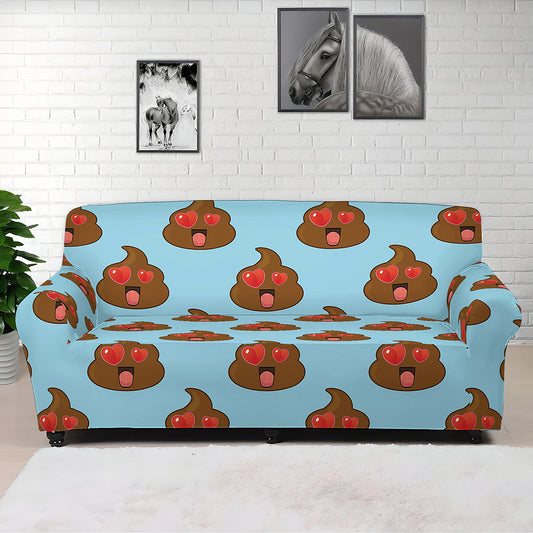 Lovely Poop Pattern Print Sofa Cover