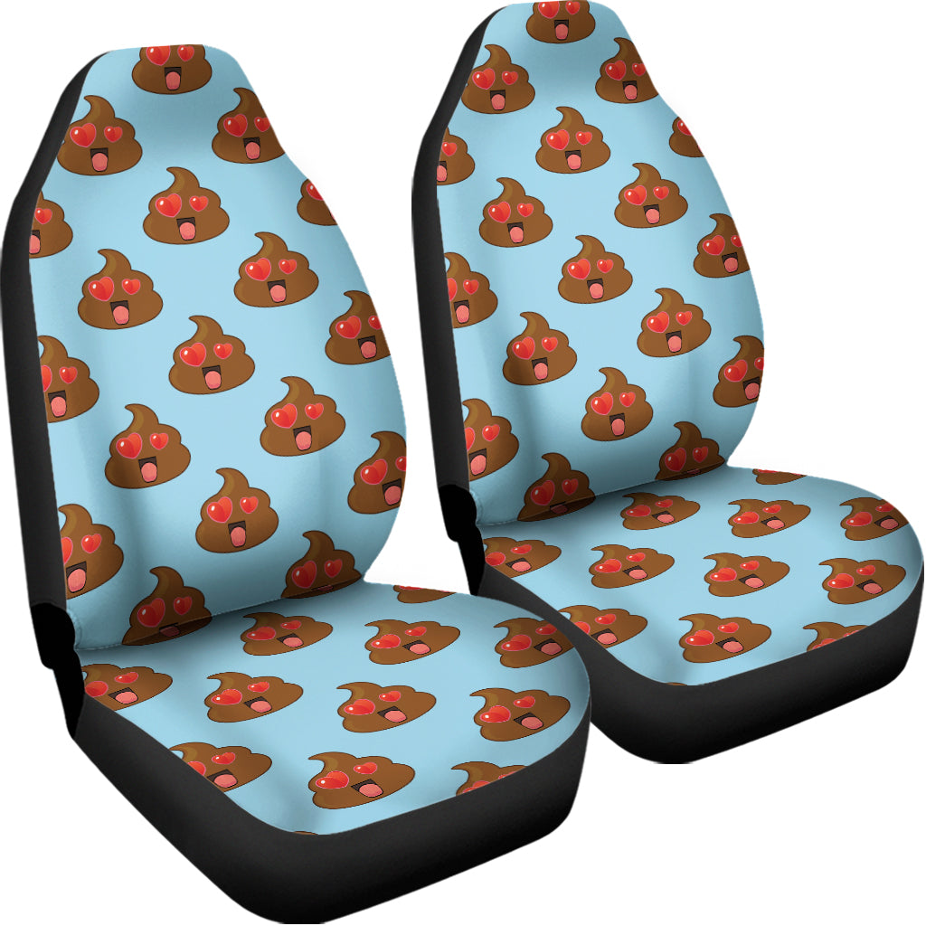 Lovely Poop Pattern Print Universal Fit Car Seat Covers