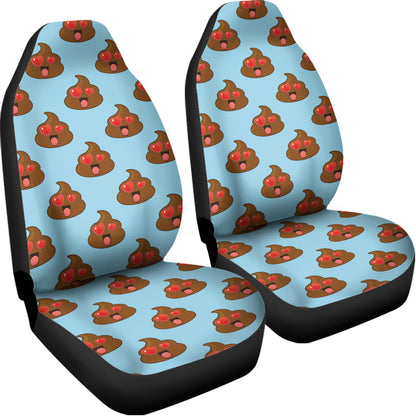 Lovely Poop Pattern Print Universal Fit Car Seat Covers