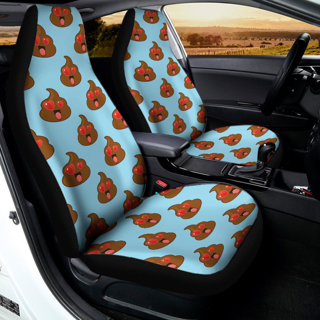 Lovely Poop Pattern Print Universal Fit Car Seat Covers