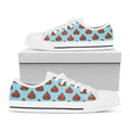 Lovely Poop Pattern Print White Low Top Sneakers