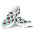 Lovely Poop Pattern Print White Slip On Sneakers