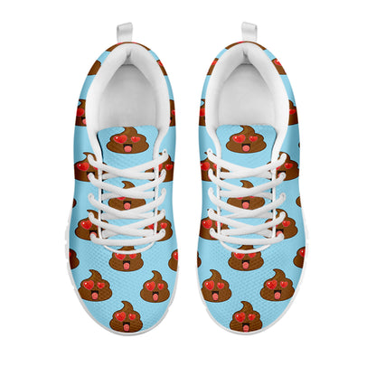 Lovely Poop Pattern Print White Sneakers