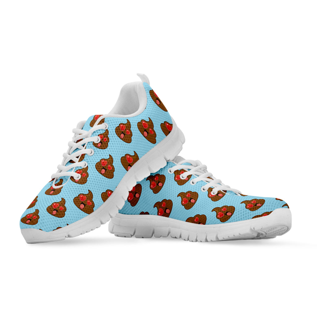 Lovely Poop Pattern Print White Sneakers