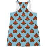 Lovely Poop Pattern Print Women's Racerback Tank Top