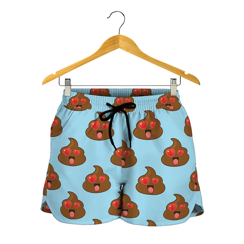Lovely Poop Pattern Print Women's Shorts