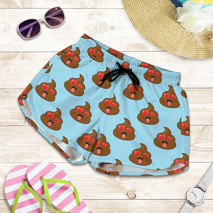 Lovely Poop Pattern Print Women's Shorts