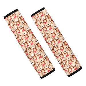 Lovely Teddy Bear Pattern Print Car Seat Belt Covers