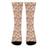 Lovely Teddy Bear Pattern Print Crew Socks