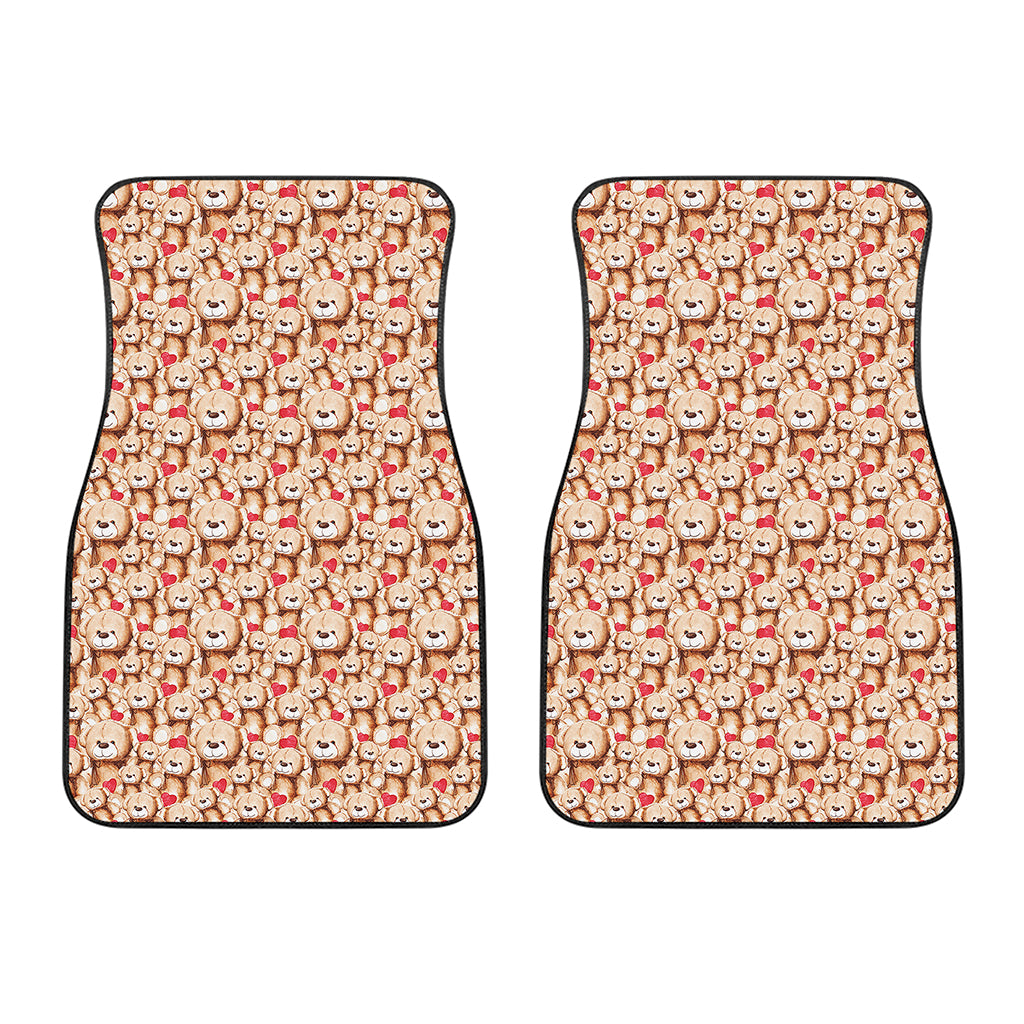 Lovely Teddy Bear Pattern Print Front Car Floor Mats