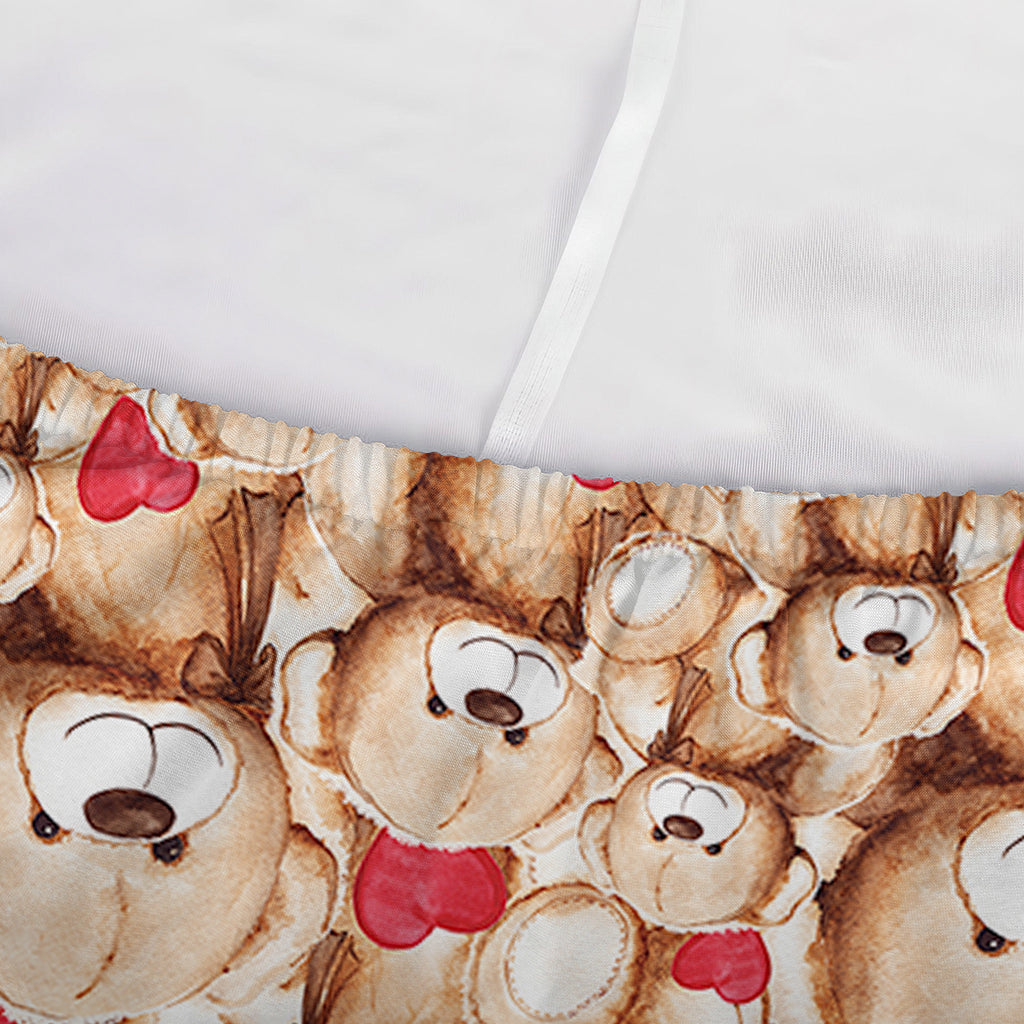 Lovely Teddy Bear Pattern Print Sofa Cover
