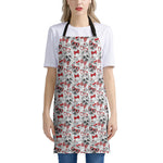Lovely Yorkshire Terrier Pattern Print Apron