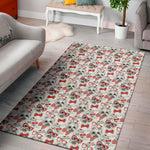 Lovely Yorkshire Terrier Pattern Print Area Rug