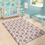 Lovely Yorkshire Terrier Pattern Print Area Rug