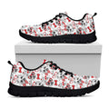 Lovely Yorkshire Terrier Pattern Print Black Running Shoes