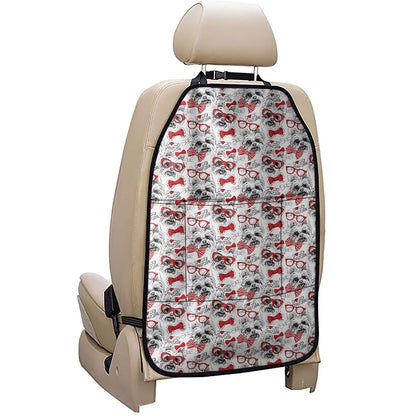 Lovely Yorkshire Terrier Pattern Print Car Seat Organizers