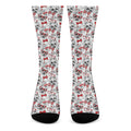 Lovely Yorkshire Terrier Pattern Print Crew Socks