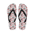Lovely Yorkshire Terrier Pattern Print Flip Flops