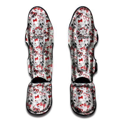 Lovely Yorkshire Terrier Pattern Print Muay Thai Shin Guard