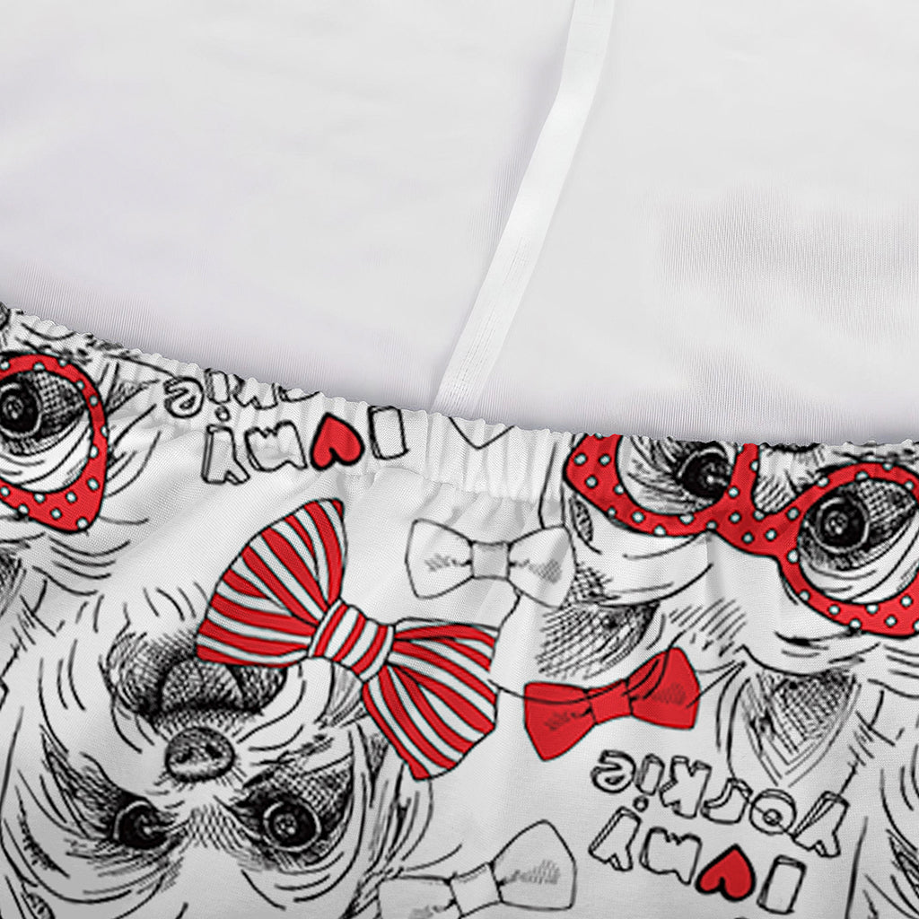 Lovely Yorkshire Terrier Pattern Print Sofa Cover