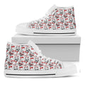 Lovely Yorkshire Terrier Pattern Print White High Top Sneakers