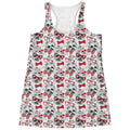 Lovely Yorkshire Terrier Pattern Print Women's Racerback Tank Top