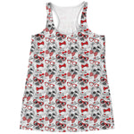 Lovely Yorkshire Terrier Pattern Print Women's Racerback Tank Top