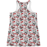 Lovely Yorkshire Terrier Pattern Print Women's Racerback Tank Top