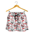 Lovely Yorkshire Terrier Pattern Print Women's Shorts